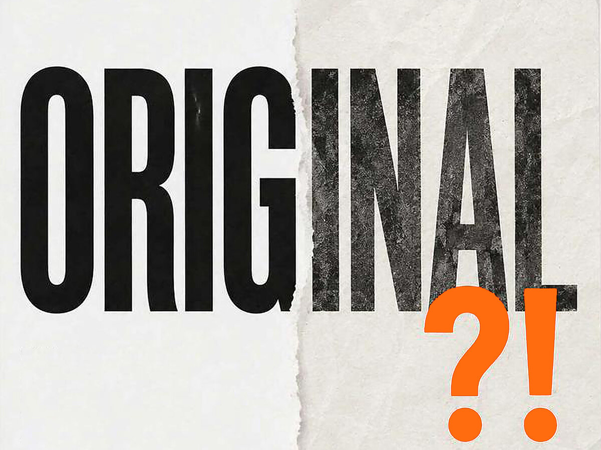 Titelbild zu einer Ausstellung mit dem Schriftzug: Original?!